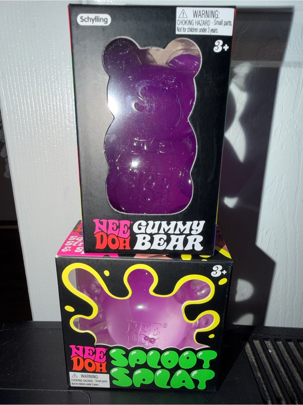 Schylling Nee Doh Gummy Bear & Sploot Splat Bundle - Purple!